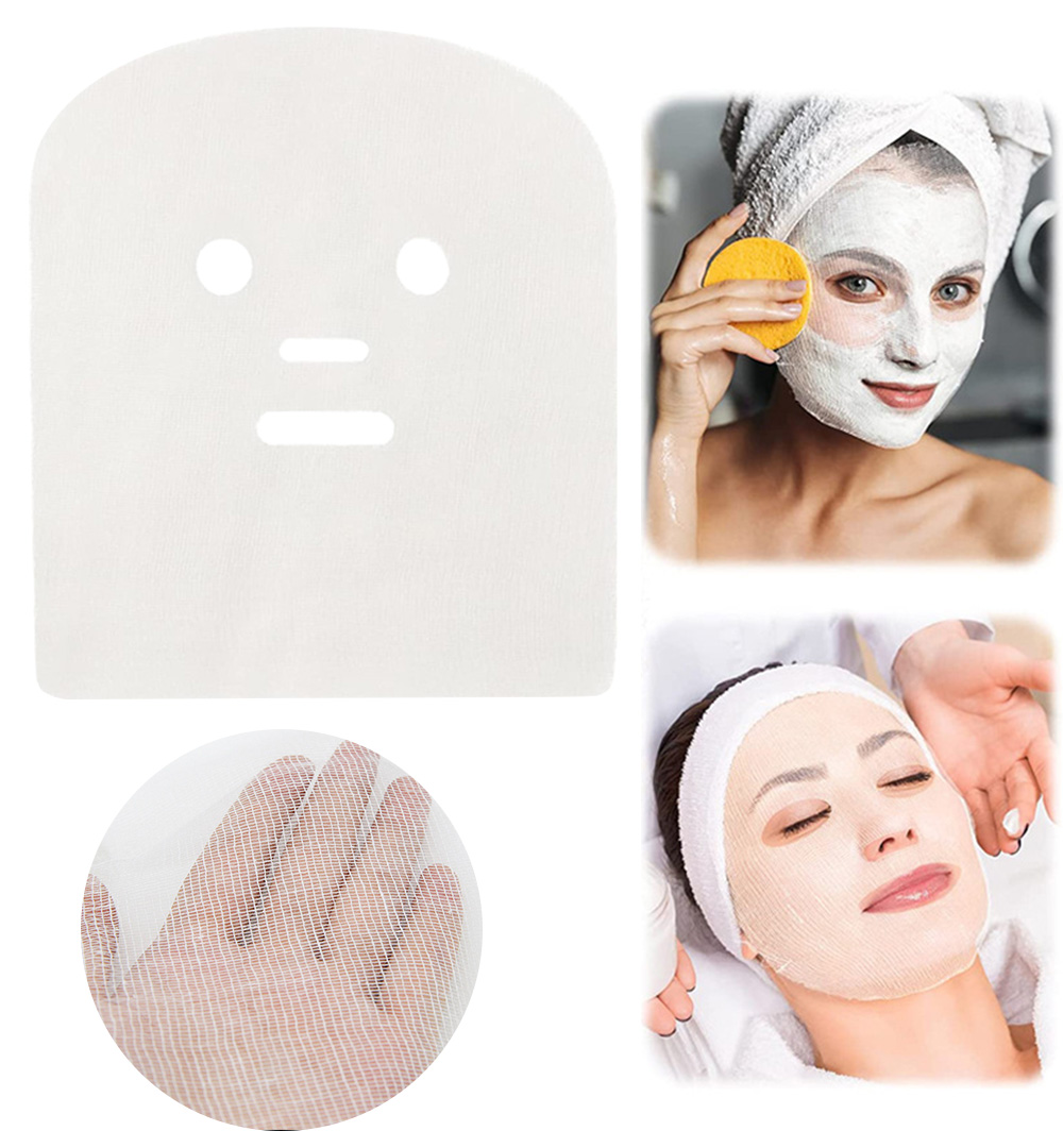 Skincare Finally Found You - Mascarilla facial de gasa precortada profesional,