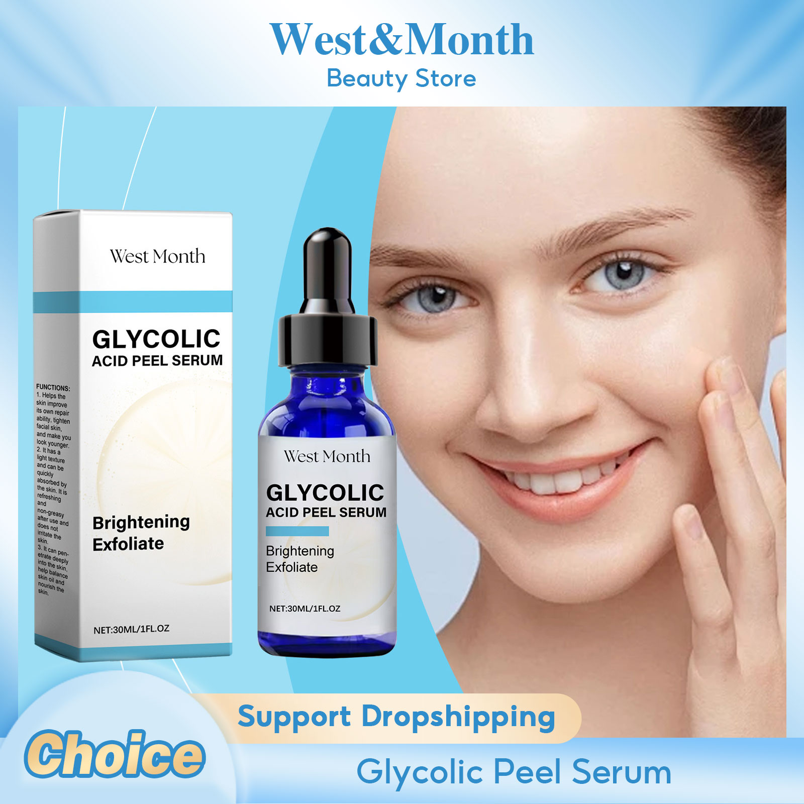 Suero exfoliante de ácido glic - Lactic Acid Toner reseña y precio